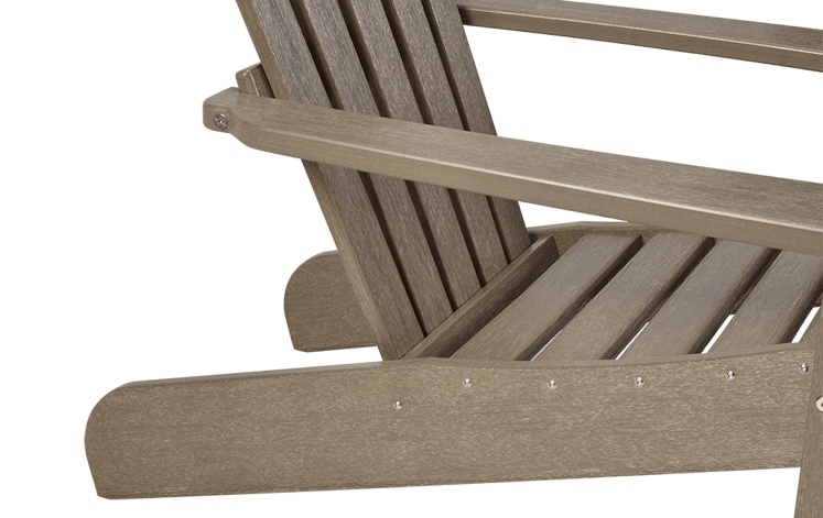 Brown Premium Ozark Resin Adirondack Chair - Keter US